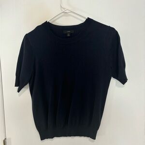 J.Crew Navy Short Sleeve Sweater